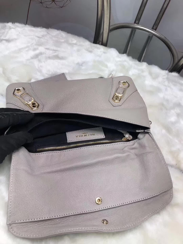 BALENCIAG巴黎世家 義大利進口山羊皮手抓包 原版品質 簡單時尚手包 配肩帶可斜挎  BL1019
